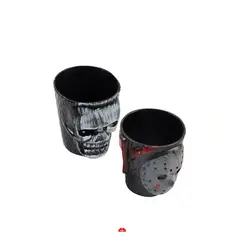 GENERICO - Vasos De Shot De Calavera Hallowen 2Pcs 5X6Cm