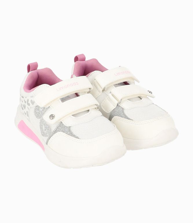 Zapatilla niña con luces Blanco