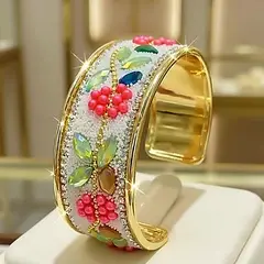 VIVAFELICIA - Pulsera Brazalete Amsterdam Dorado