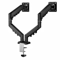 DINON - SOPORTE TIPO BRAZO DOBLE PARA MONITOR 17-32", GAS SPRING, 10KG, NEGRO,
