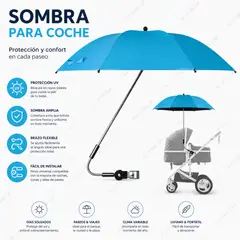 MOVI - Sombrilla con Filtro UV para Coche de Bebé | Protección Solar 360°