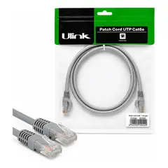 ULINK - Cable De Red Cat 6 Patch Cord 1 Metro Gris