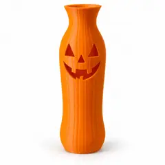 GENERICO - Jarrón Estilo Calabaza de Halloween Naranjo 19 cm para el Hogar