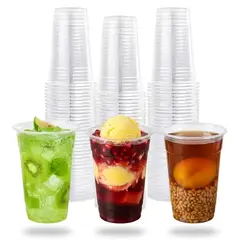 GENERICO - Vasos Desechables Transparentes 500cc 1000un Terremoto
