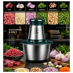 GENERICO - Procesador De Alimentos 2l Plateado Raf Inoxidable R.7029