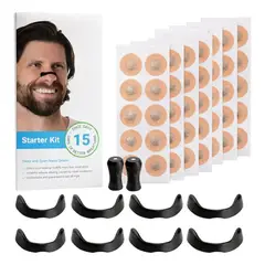GENERICO - Kit Anti Ronquidos Para Adultos 2 Dilatadores Nasales Magnéticos Con Tiras