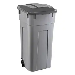 REYPLAST - Basurero Contenedor De Basura Megaforte 93 Litros Gris
