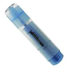 ADIX - Resaltador Transparente Azul Punta Biselada 2 Unidades Plástico