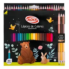ADIX - Lápices De Color Set De 30 Colores Artísticos Para Dibujar