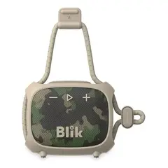 BLIK - Parlante Bluetooth Rider 8w Ipx7 5h Clip Color Militar Crema