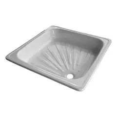 TAUMM - Receptaculo De Ducha Acero Esmaltado De 70x70 Cm