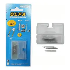 OLFA - Repuesto Kb-5 30 Hojas Para Cuchillo Ak-5 Artes Gráficas Maquetas