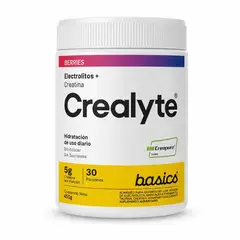 BASICS - CREALYTE CREATINA + ELECTROLITOS 450gr Sabor Berries