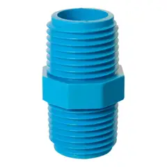 METALFER - Niple Pvc He/he De 1/2 Pulgada Pack 3 Und OFERTA 2X1
