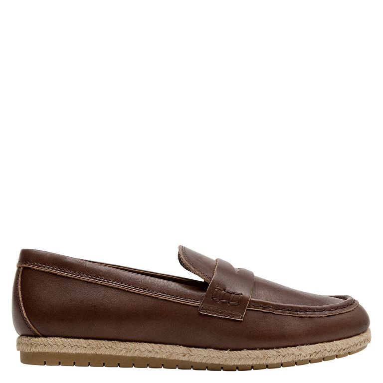 Mocasín Casual Mujer Marrón oscuro
