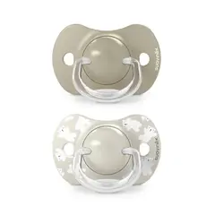 SUAVINEX - CHUPETE SX PRO FISIOLÓGICO SILICONA 6/18M 2U WILD BEIGE