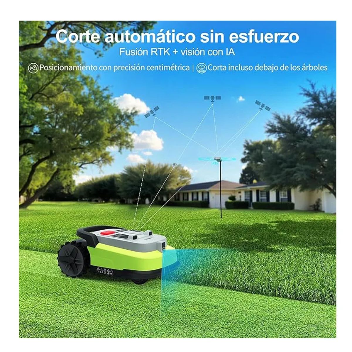 JONR Ubhome M10 Cortacésped robot, robot cortacésped RTK+AI Vision ...