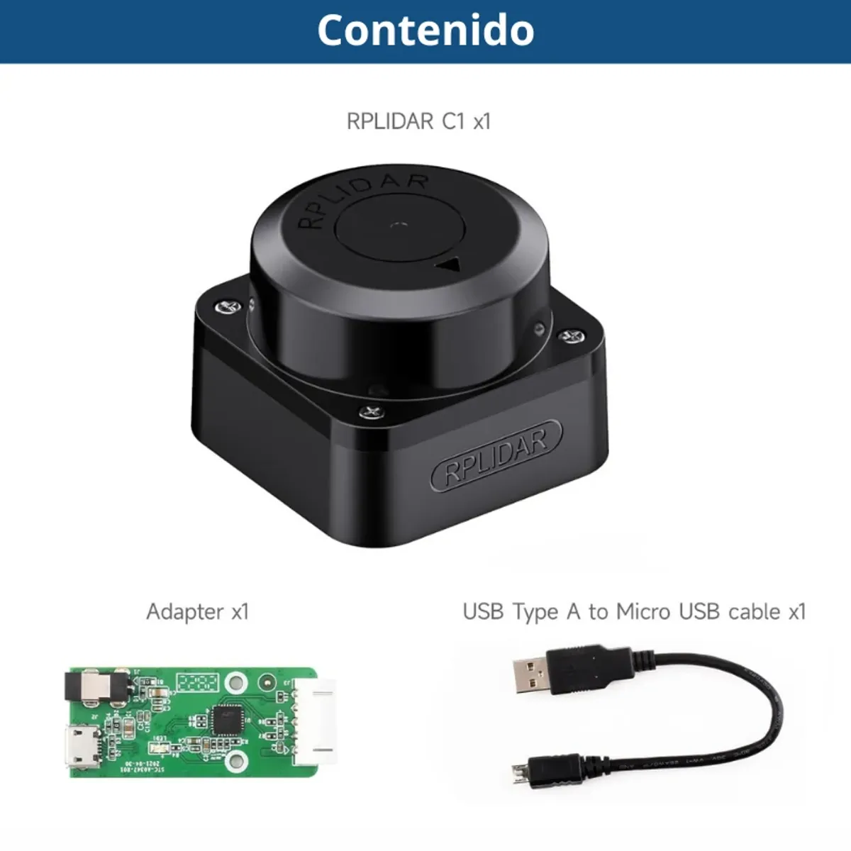 S PROFESSIONAL - Escáner Láser LIDAR SLAMTEC RPLIDAR C1 de 360°