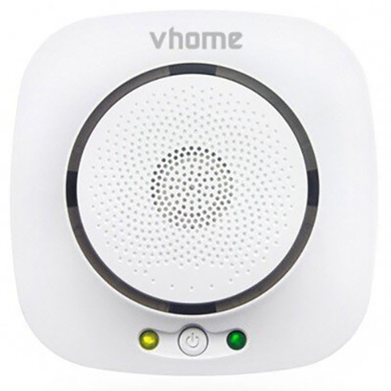 GENERICO - Sensor Wifi De Gas Con Sirena  Enchufe 75Db Vhome