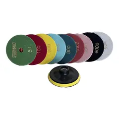 UYUSTOOL - DISCOS PARA PULIR GRANITO SET/10PCS 4" UYUSTOOLS
