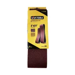 UYUSTOOL - BANDA DE LIJA 3" x 21" #60 Set x2 UYUSTOOLS