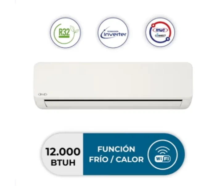 AIRE ACONDICIONADO SPLIT INVERTER 12.000 BTU ECOFLOW