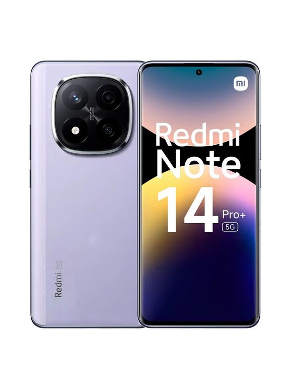 Redmi Note 14 Pro Plus 5G 8GB RAM+ 256GB Resistente agua IP68 Camara AI 200MP Morado