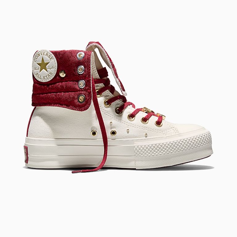Zapatilla Chuck Taylor All Star Fold Over Lift Mujer Blanco