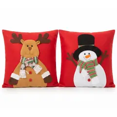 GENERICO - Pack 2 fundas cojin Navideño