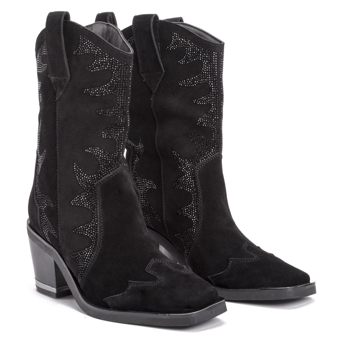 ALMA EN PENA - Bota Vaquera Mujer Negra Alma En Pena