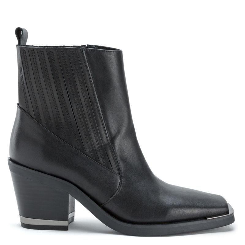 ALMA EN PENA - Bota Vaquera Mujer Cuero Negro Alma en Pena
