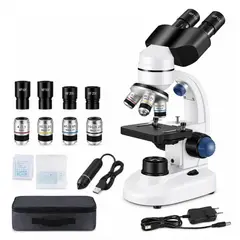 GENERICO - Microscopio Profesional 40x-2000x Wf10x/wf25x USB Incluye Bolso y cámara