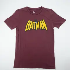 DC COMICS - Polera Mujer Batman Face On Logo Burdeo
