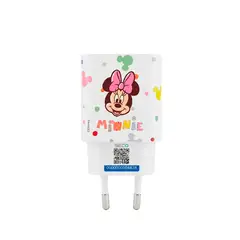 DISNEY - Cargador Rápido Certificado SEC Minnie Blanco 20W con Cable USB-C
