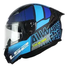 LS2 - Casco FF810 Vigo Shift Negro Azul Matte Negro Sólido Mate L