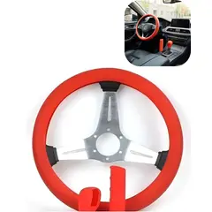 GENERAC - Kit Cubre Volante, Pomo Y Cubre Freno De Silicona Para Autos ROJO