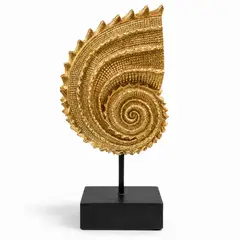 COLETTE - Figura Decorativa Adorno Caracola Gold