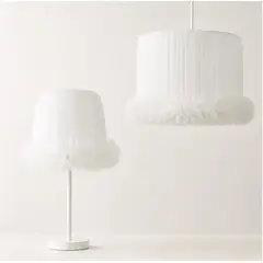 DECORACION CREATIVA - Set Lampara infantil- Linea Cisne Blanco (Colgante y Velador)