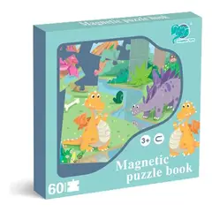 GENERICO - Rompecabezas Magnético Didáctico de Dinosaurios para Niños