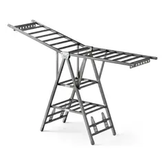 GENERICO - Tendedero Plegable Genérico Acero Inoxidable 170 cm Gris Oscuro