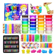 GENERICO - Set Bricolaje Para Hacer Slime 120 Piezas 24 Colores