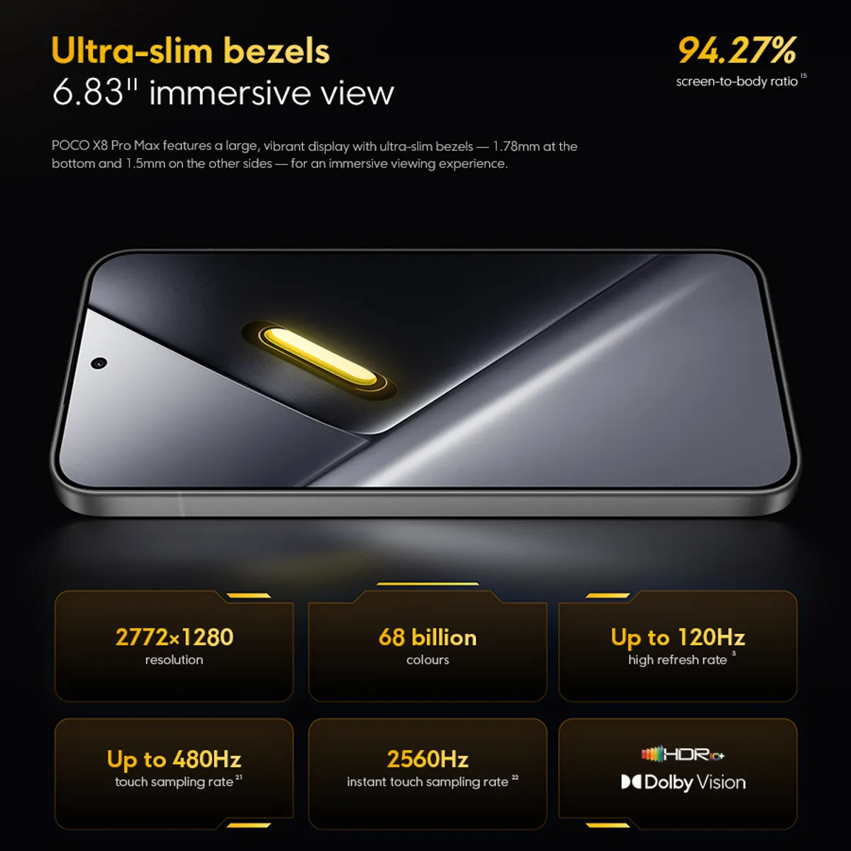 XIAOMI - Celular Xiaomi POCO X8 Pro Max 12+512G Rendimiento flagship con Dimensity 9500s