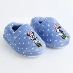 DISNEY - Pantufla Niña Minnie Lunares Azul