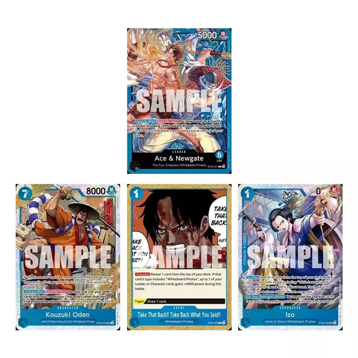 BAN DAI - One Piece Ace & Newgate Mazo de Inicio Ingles