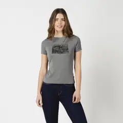 LEVIS - Polera Mujer GR Hayes Ss Tee Gris