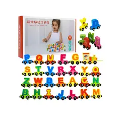 OEM - JUEGO TREN MAGNETICO DE ABECEDARIO PARA NIÑOS