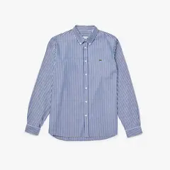 LACOSTE - Camisa Hombre Regular De Algodón Azul