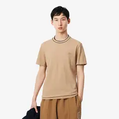LACOSTE - Polera Hombre De Piqué Café