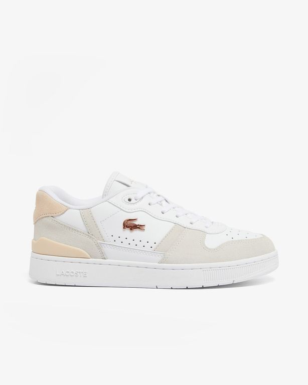 Zapatillas Mujer T-Clip Set Cuero Blanco