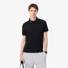 LACOSTE - Polera Hombre De Piqué Commuter Negro